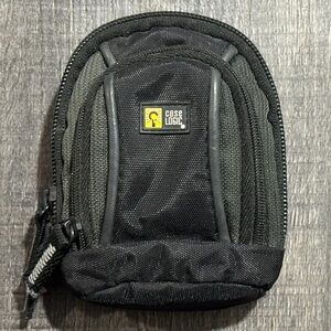 Black Case Logic 2-Pocket Memory Card Bag For Camera Strap or Belt